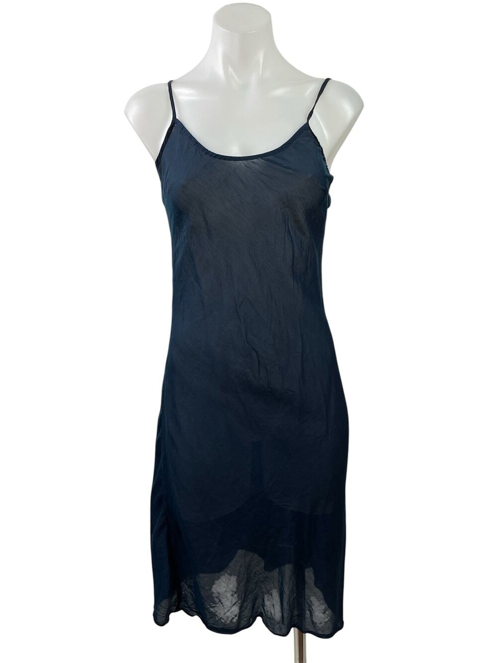 Of Two Mind Women's Navy Blue Sleeveless Scoop Neck Cami Tank Mini Dress XS